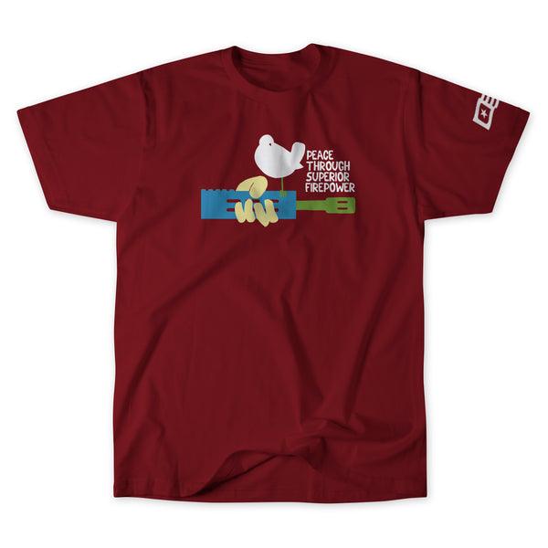 GUNSTOCK TEE — Maroon