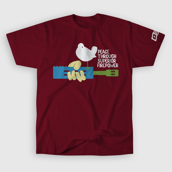 GUNSTOCK TEE — Maroon