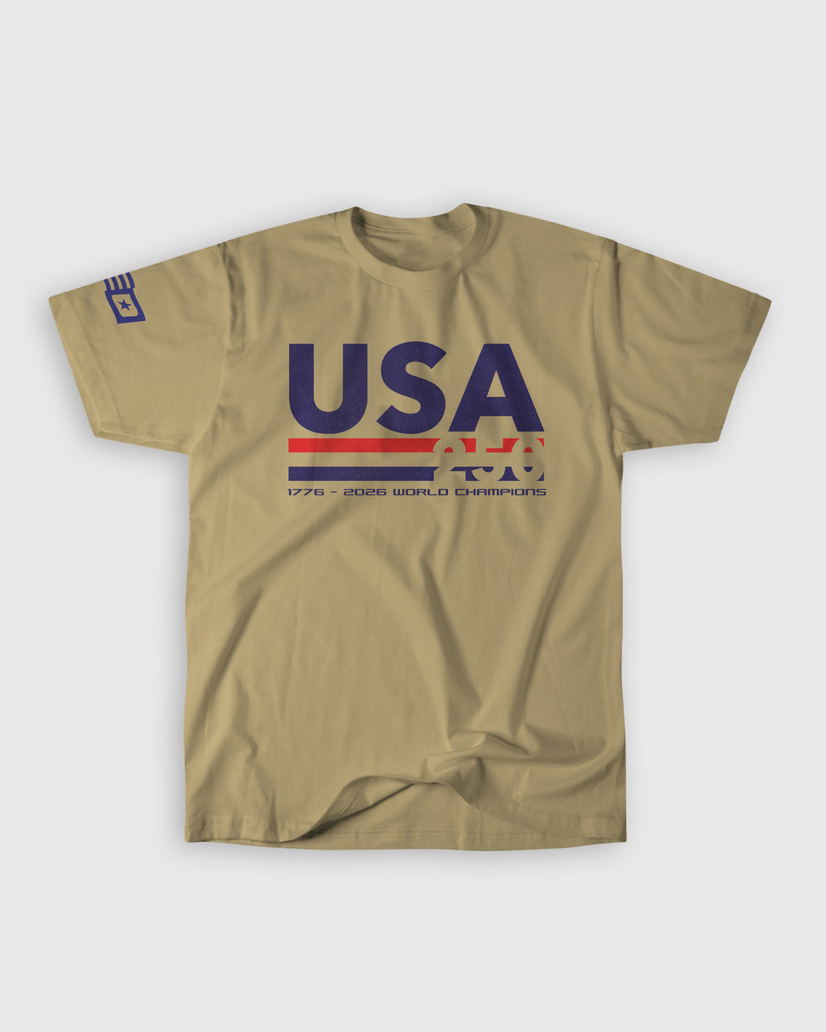 USA RETRO TEE — Gold