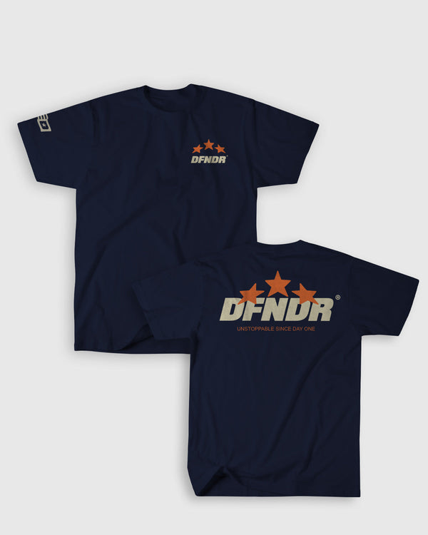 3-STAR TEE &mdash; Navy