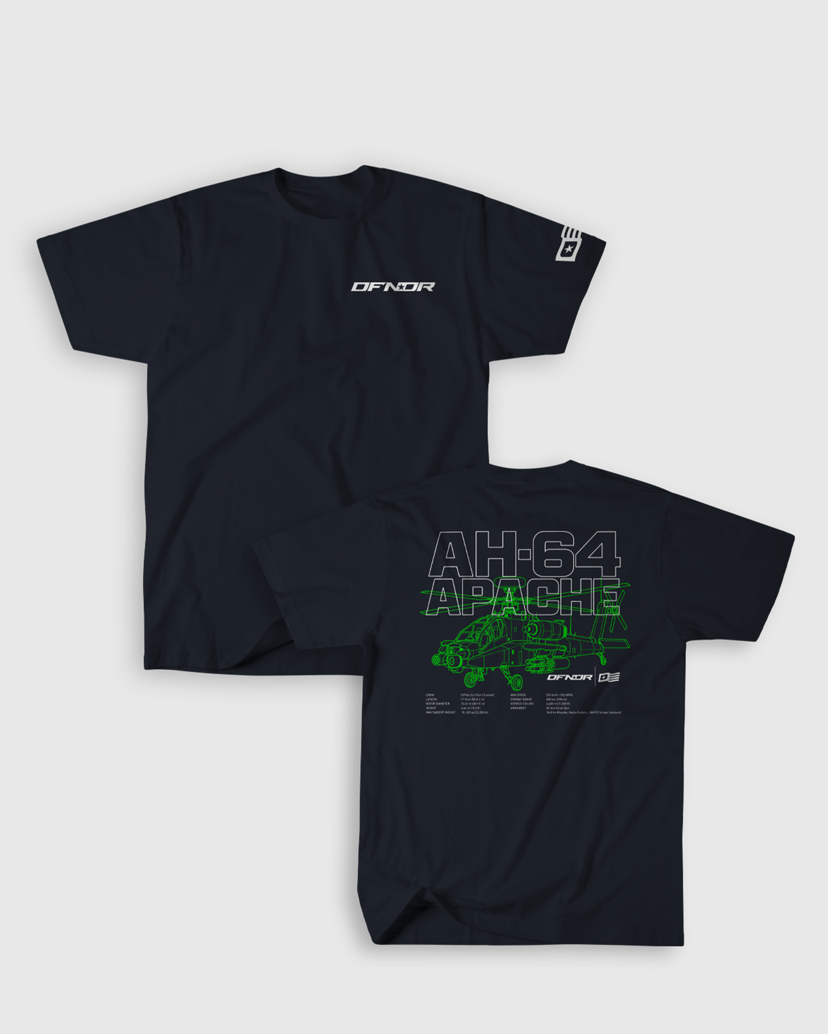 AH-64 Apache Schematic Tee