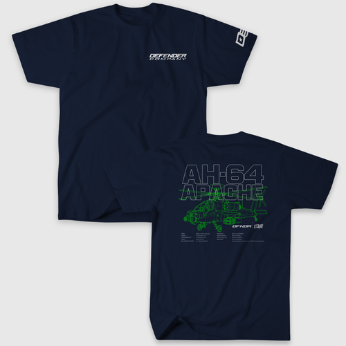 AH-64 Apache Schematic Tee