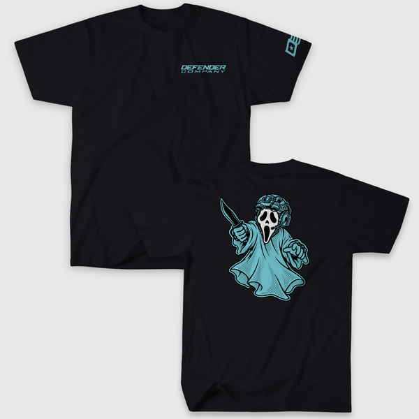 GHOST UNIT TEE &mdash; Black-Blue