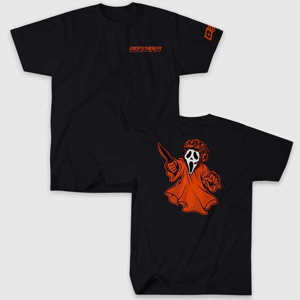GHOST UNIT TEE &mdash; Black-Orange
