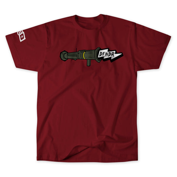 BAZOOKA TEE &mdash; Maroon