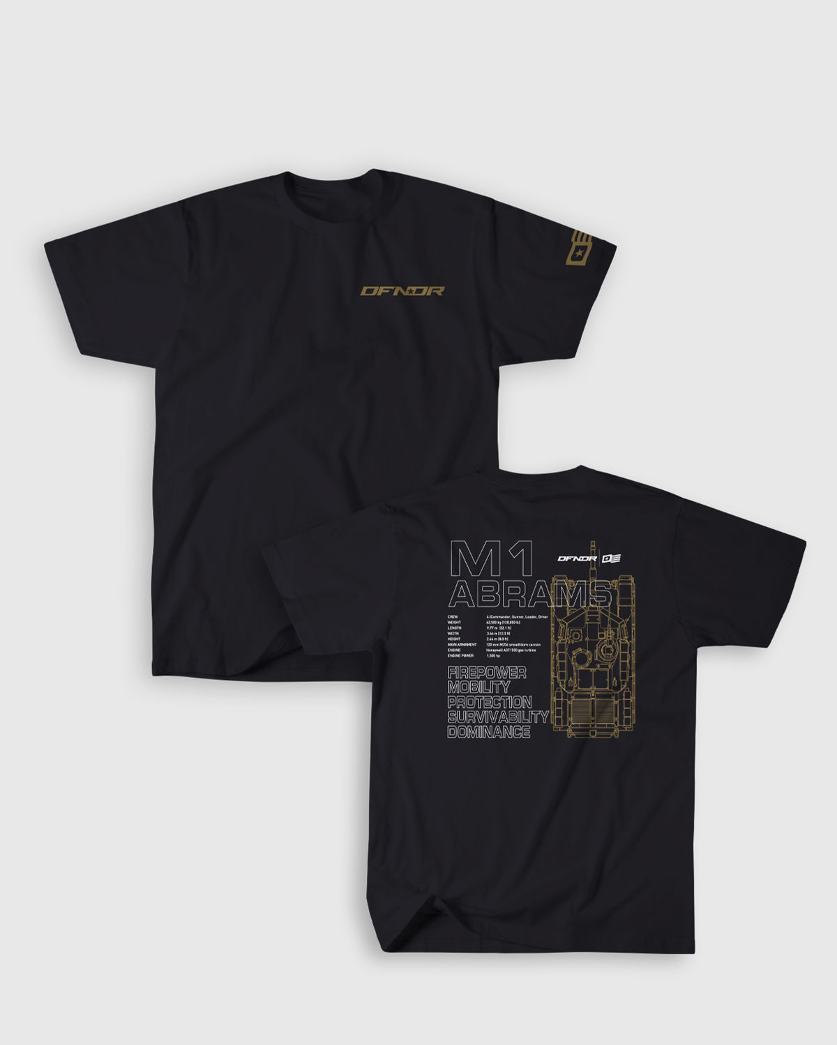M1 Abrams Schematic Tee