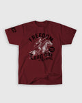 PATRIOT TEE — Maroon
