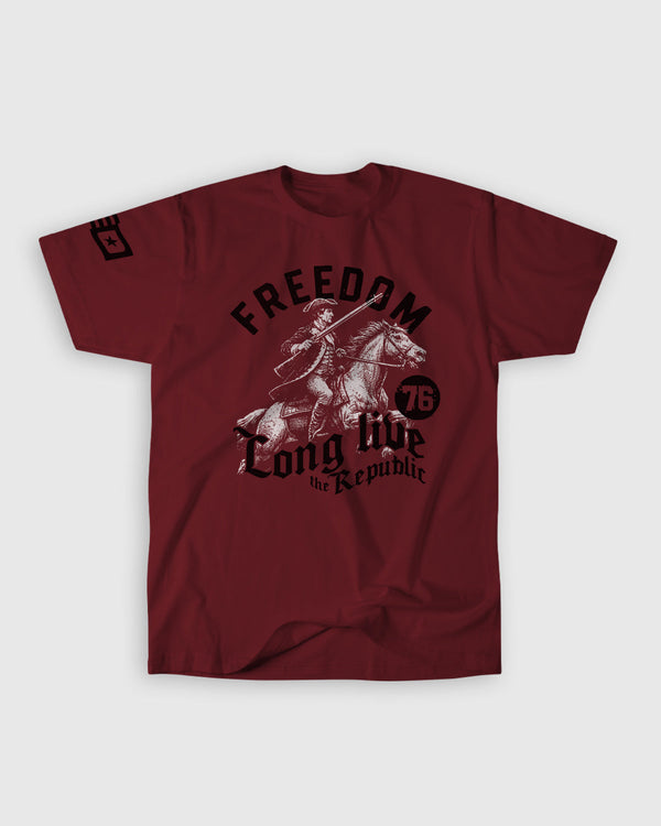 PATRIOT TEE &mdash; Maroon