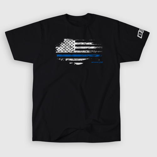 POLICE STRIPE TEE