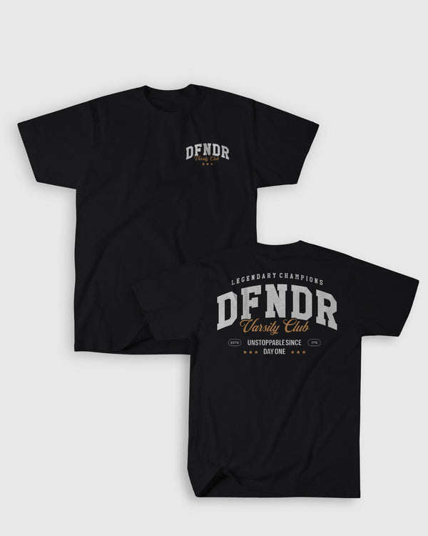 VARSITY CLUB TEE &mdash; Black