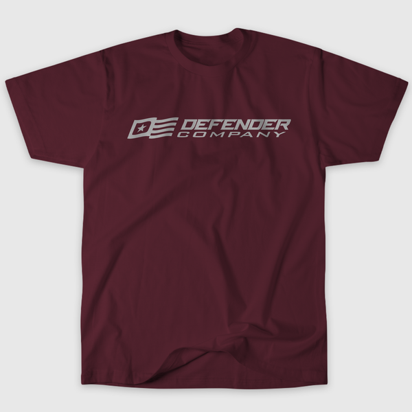 DFNDR Wordmark Tee &mdash; Maroon